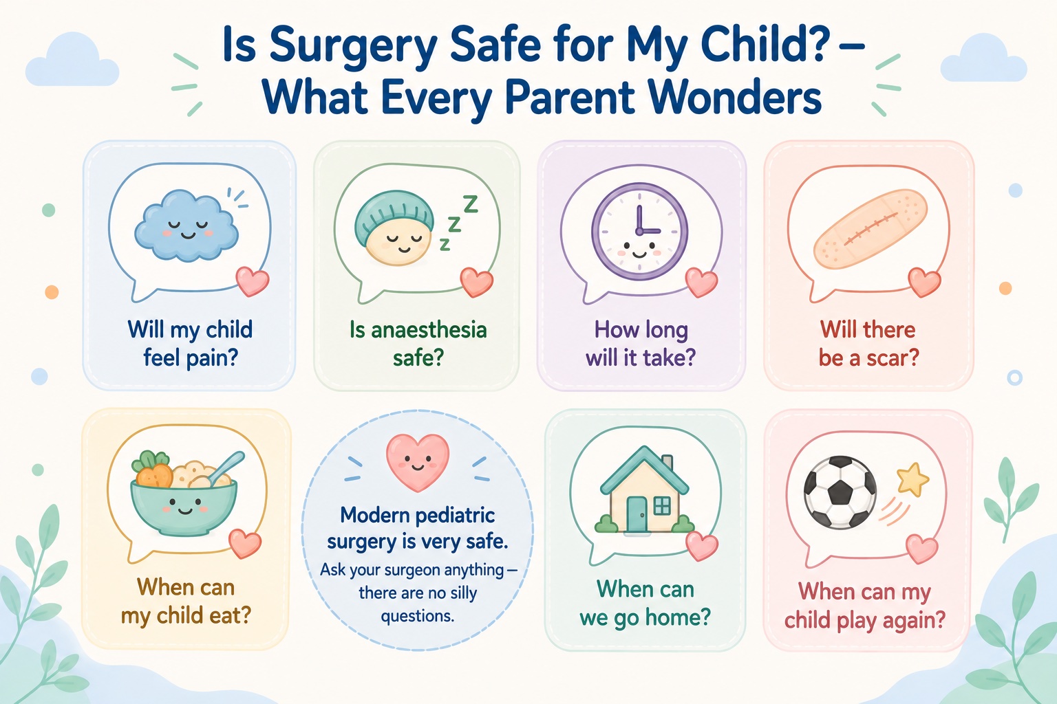 Is surgery safe for my child? 7 common questions parents ask before pediatric surgery
