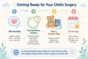 Preparing your child for surgery: 4 step guide for parents — talk, fast, comfort bag, day of surgery