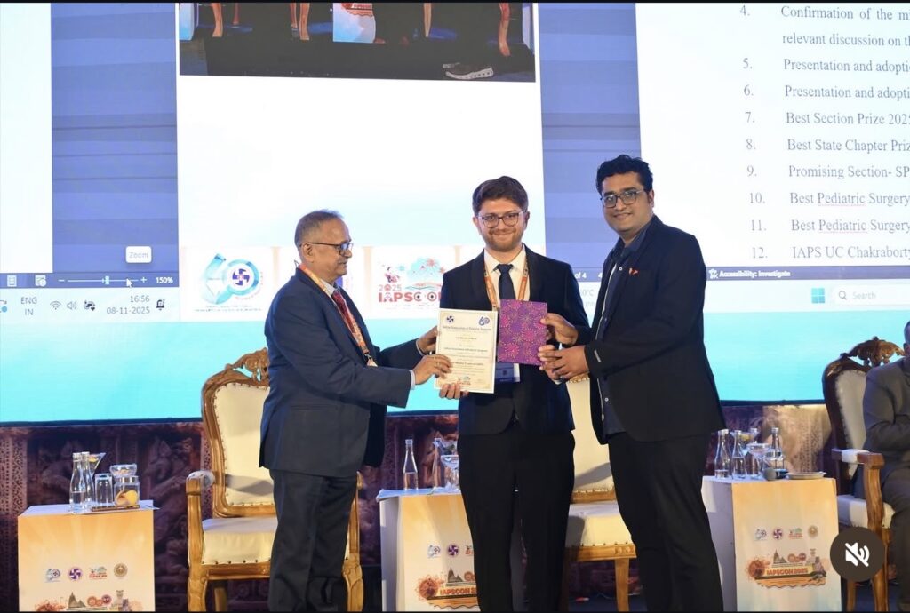 Dr. Tanmay Motiwala at Medical Conference — Pediatric Surgeon Raipur