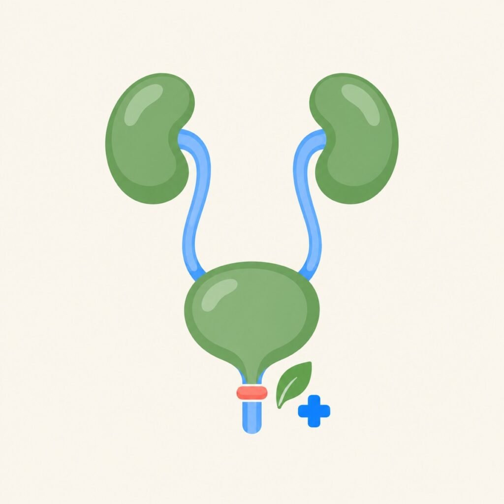 Posterior urethral valves (पोस्टीरियर यूरेथ्रल वाल्व्स) illustration: baby boy bladder and kidneys